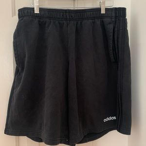 Black Adidas Gym and Lounge Sweat Shorts
